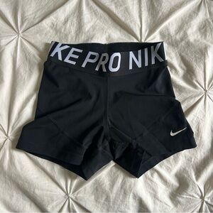 Nike Pro Womens Black Athletic Compression Shorts